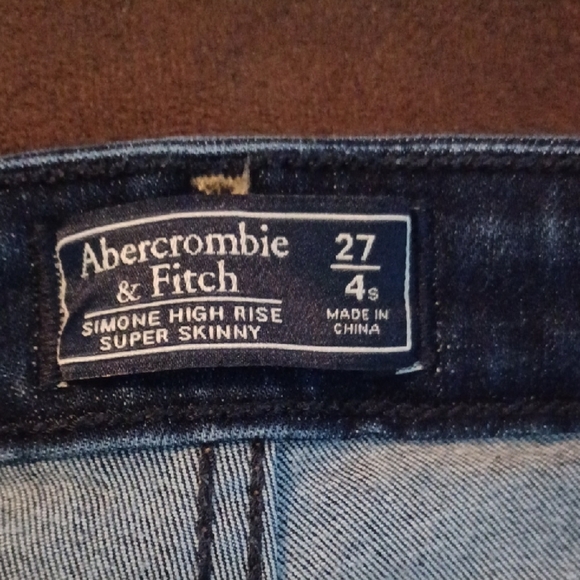 Abercrombie & Fitch Blue Skinny Cropped Jeans - Picture 7 of 9